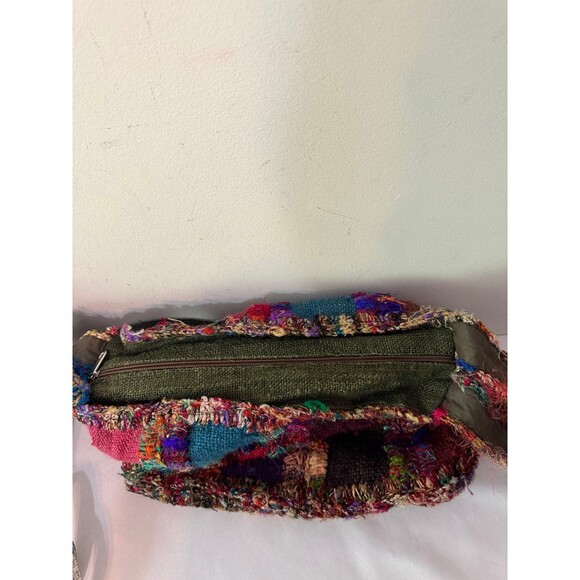 MITRA BOHO PATCHWORK FRINGE MULTICOLOR TOTE - Picture 3 of 6